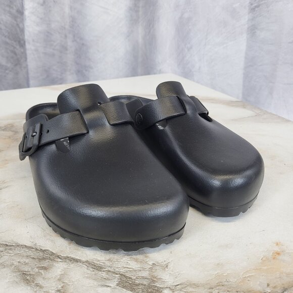 Birkenstock Boston EVA Clog Sandals Black Women's Size 39 - Picture 2 of 15